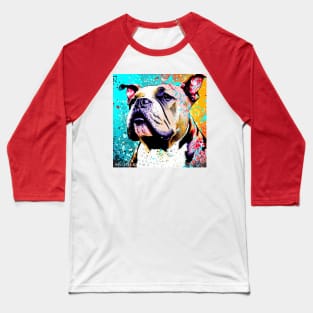 XL Bully Pop Art Baseball T-Shirt